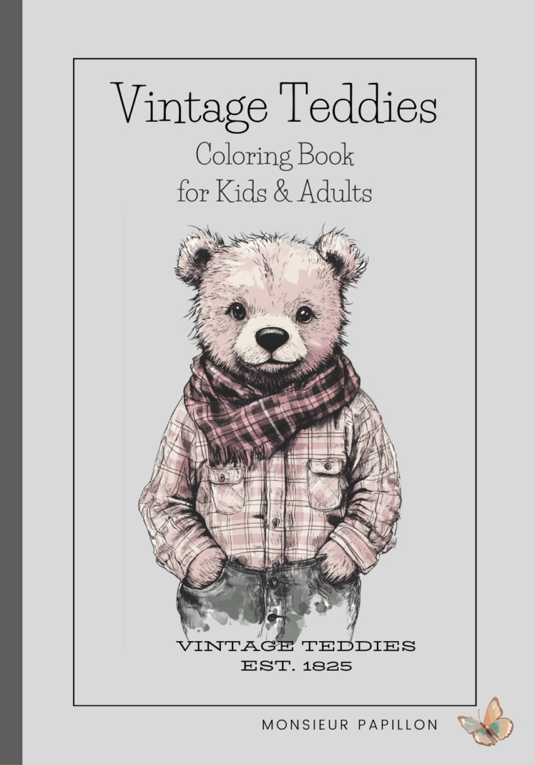Mehr über den Artikel erfahren Vintage Teddies – Coloring Book for Adults and Kids